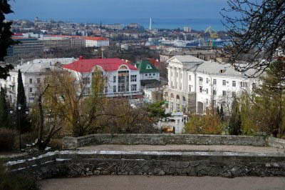 Вид на центральную часть Севастополя с Малахова кургана